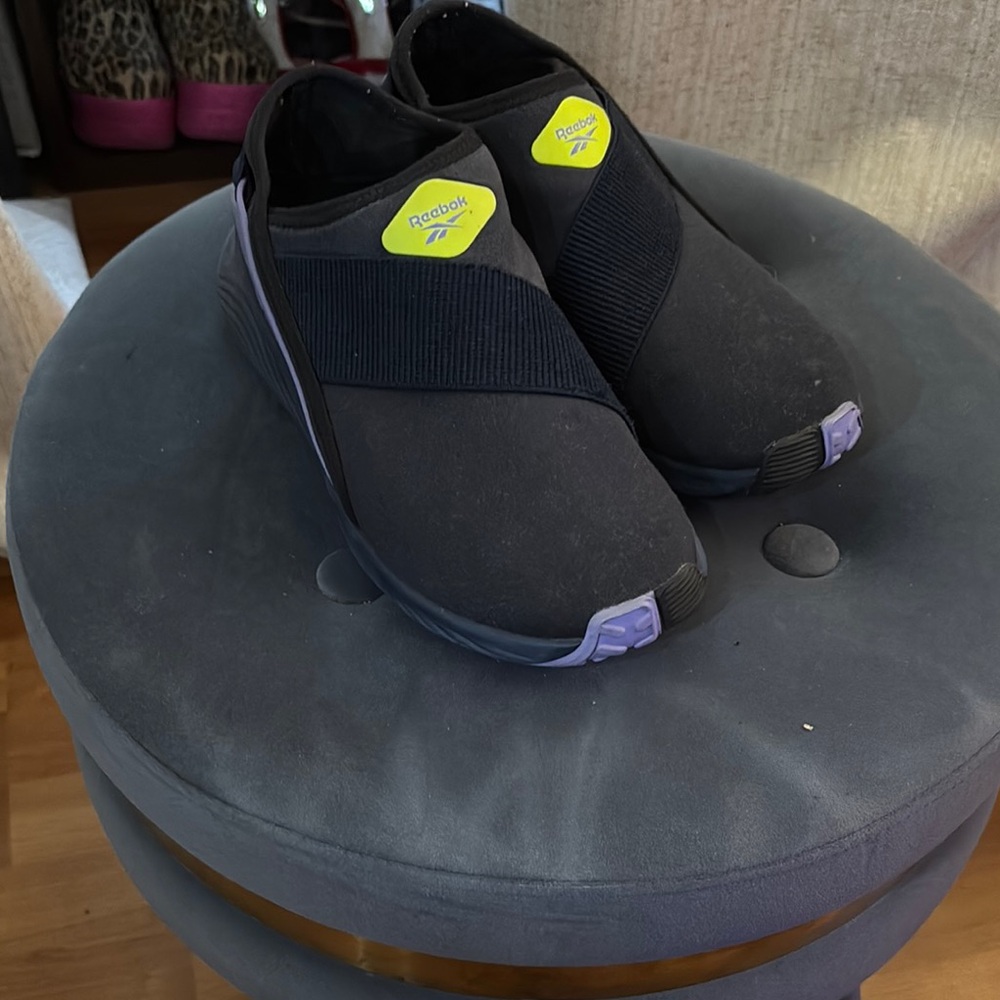 Reebok Black and Purple Women's Sneakers